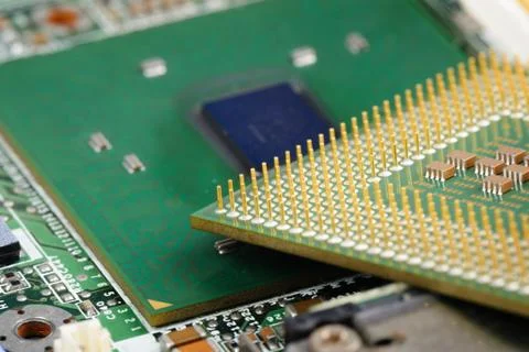 Central Processing Unit (CPU), The computer parts Stock Photos