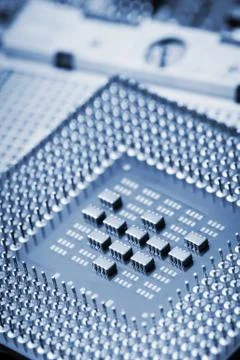 Central Processing Unit (CPU), The computer parts Foto stock