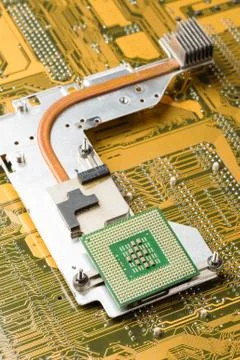 Central Processing Unit (CPU), The computer parts 스톡 사진