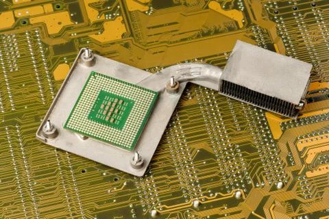 Central Processing Unit (CPU), The computer parts Foto stock