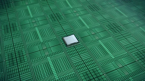 Central processing unit, cpu Stock Footage 61187811