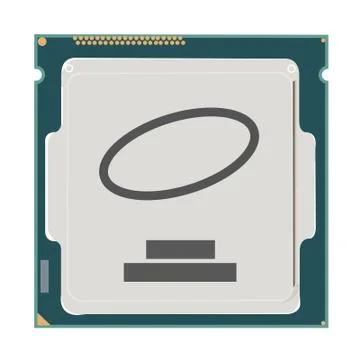 Central Processing Unit (CPU) Stock Illustration