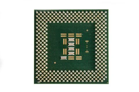 Central Processing Unit CPU isolated on white background 스톡 사진