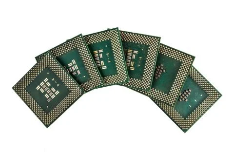 Central Processing Unit CPU isolated on white background 写真素材