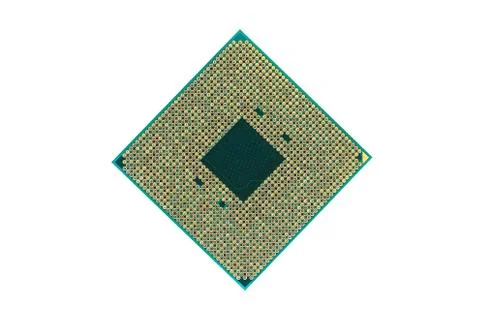 Central processing unit, CPU isolated on white background. Stock Photos
