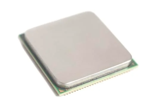 Central processing unit CPU microchip 스톡 사진