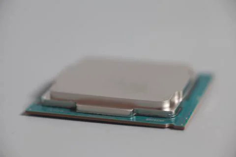 Central processing unit CPU microchip processor Stock Photos