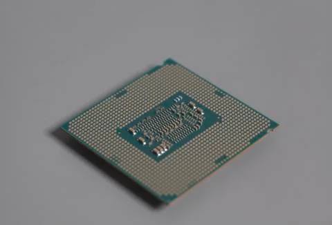 Central processing unit CPU microchip processor Stock Photos