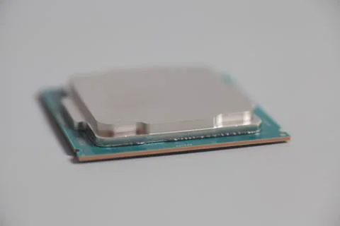 Central processing unit CPU microchip processor Stock Photos