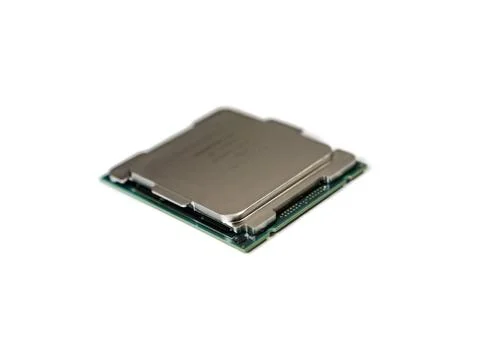 Central processing unit CPU or Microprocessor close up 스톡 사진
