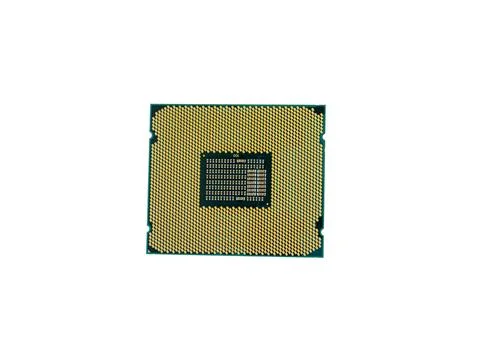 Central processing unit CPU or Microprocessor close up Stockfoto's
