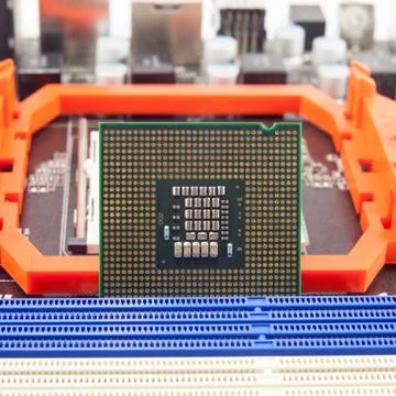 Central Processing Unit. CPU. Stock Photos