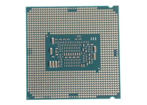 Central processing unit CPU processor microchip Stock Photos