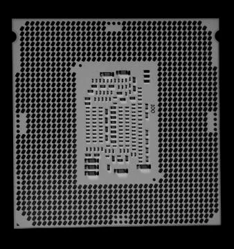 Central processing unit CPU processor microchip 스톡 사진