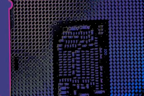 Central processing unit CPU processor microchip 写真素材