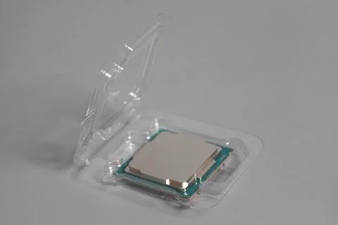 Central processing unit CPU processor microchip Foto stock