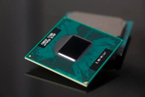 Central processing unit CPU processors microchip 스톡 사진