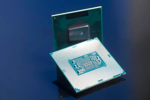 Central processing unit CPU processors microchip 스톡 사진