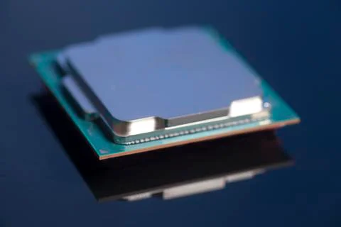 Central processing unit CPU processors microchip Stock Photos