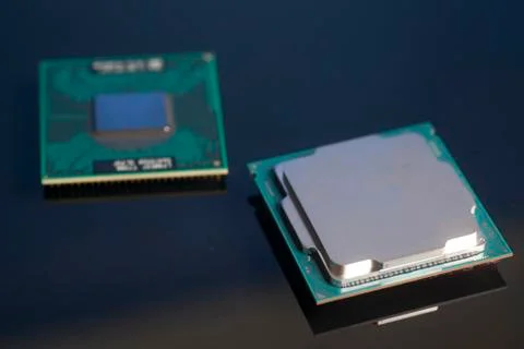 Central processing unit CPU processors microchip 스톡 사진
