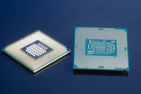 Central processing unit CPU processors microchip 스톡 사진