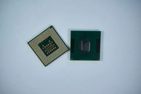 Central processing unit CPU processors microchip Stock Photos