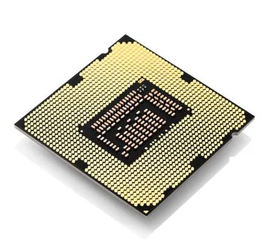 Central processing unit, Gold CPU Stock Photos