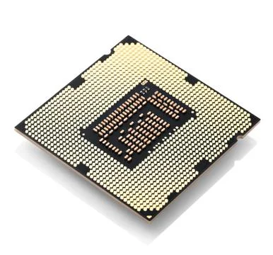 Central processing unit, Gold CPU Stock Photos