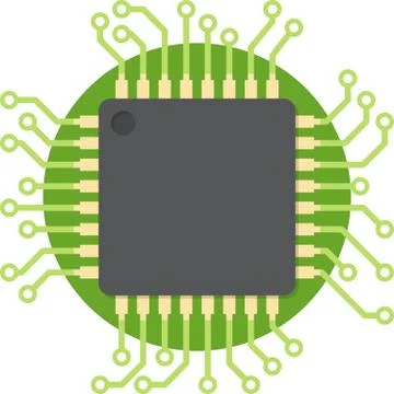 Central processing unit Stock Illustration