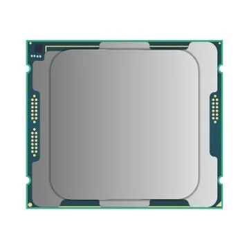 Central processing unit Illustrazione stock