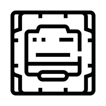 Central processing unit microchip icon showing technology and innovation イラスト素材