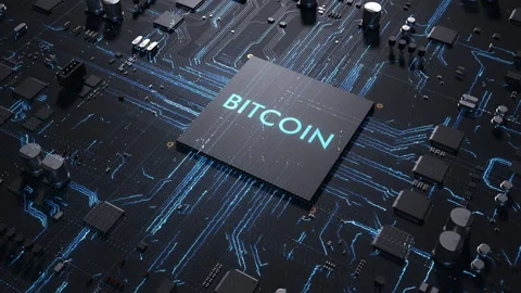 Central processing unit on a printed circuit board. dynamic 3d animation with Video stock 172266354
