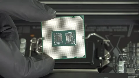 Central processor CPU Unit Nano Tech Technology electronic concept Stock Footage 251751340