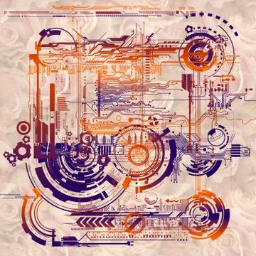 Central processor unit Illustrazione stock