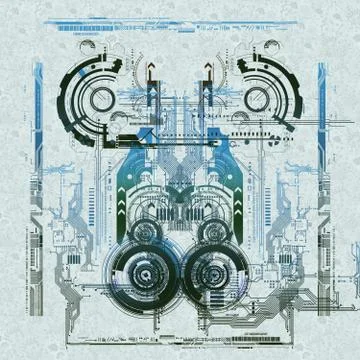 Central processor unit Stock Illustration