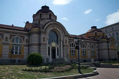 Central public mineral bath in Sofia, built between 1906 and 1913 Stock Photos