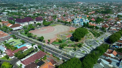 Central Public Square Alun Alun Tuban East Java June 7 2026 Stock Footage 336866768