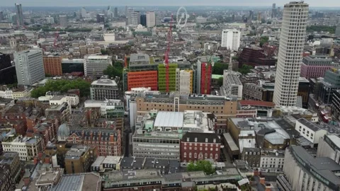 Central Saint Giles towards High holborn, london, england. Stock Footage 177013147