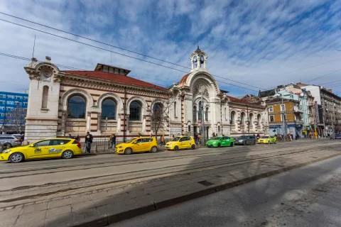 Central Sofia Market Hall in Sofia, Bulgaria. Foto stock