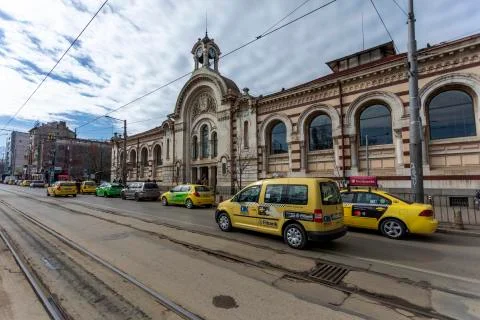 Central Sofia Market Hall in Sofia, Bulgaria. Foto stock