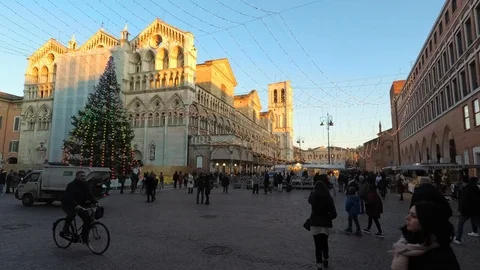 Central square of the city Stock Footage 121924991