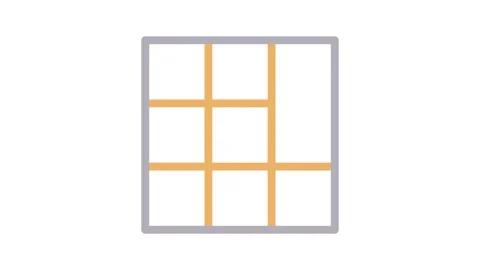 A central square featuring four layout positioned at each corner. Stock Footage 334931004