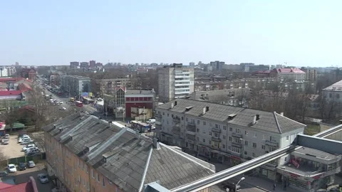 Central square of Kaliningrad. It is Russian host city of FIFA World Cup 2018 Stock Footage 88601207