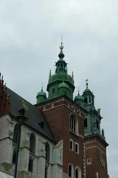 Central square of Krakow Stock Photos