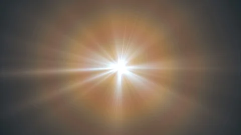 Central star shine rotating optical lens flares shiny bokeh seamless loop Video stock 91824495