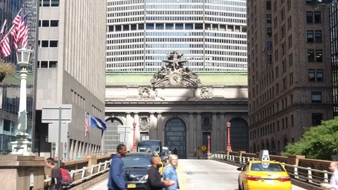 Central Station Building Time lapse Stockbeeldmateriaal 121597675