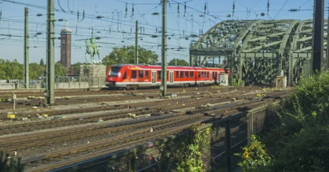 Central Station in Cologne Stock Footage 55826320