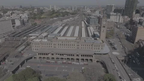Central Station Sydney - Drone Video stock 251280487