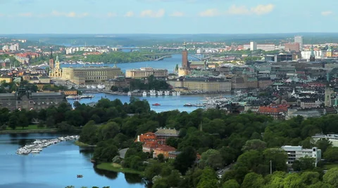 Central Stockholm Stock Footage 39042386