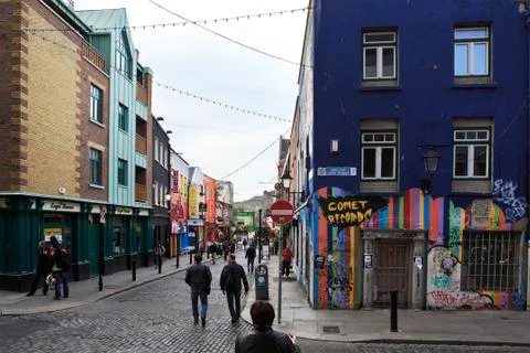 Central streets of Dublin Stock Photos